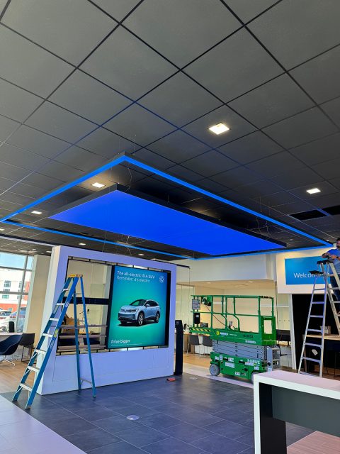 luminous surface installation photo 2