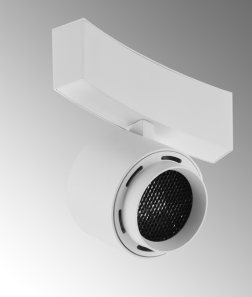 MAGNETIC CURVED TRACK SYSTEM - CURVED ADJUSTABLE SPOTLIGHT SHORT MODULE