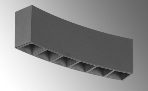 MAGNETIC CURVED TRACK SYSTEM - CURVED LOUVRE LINEAR MODULE