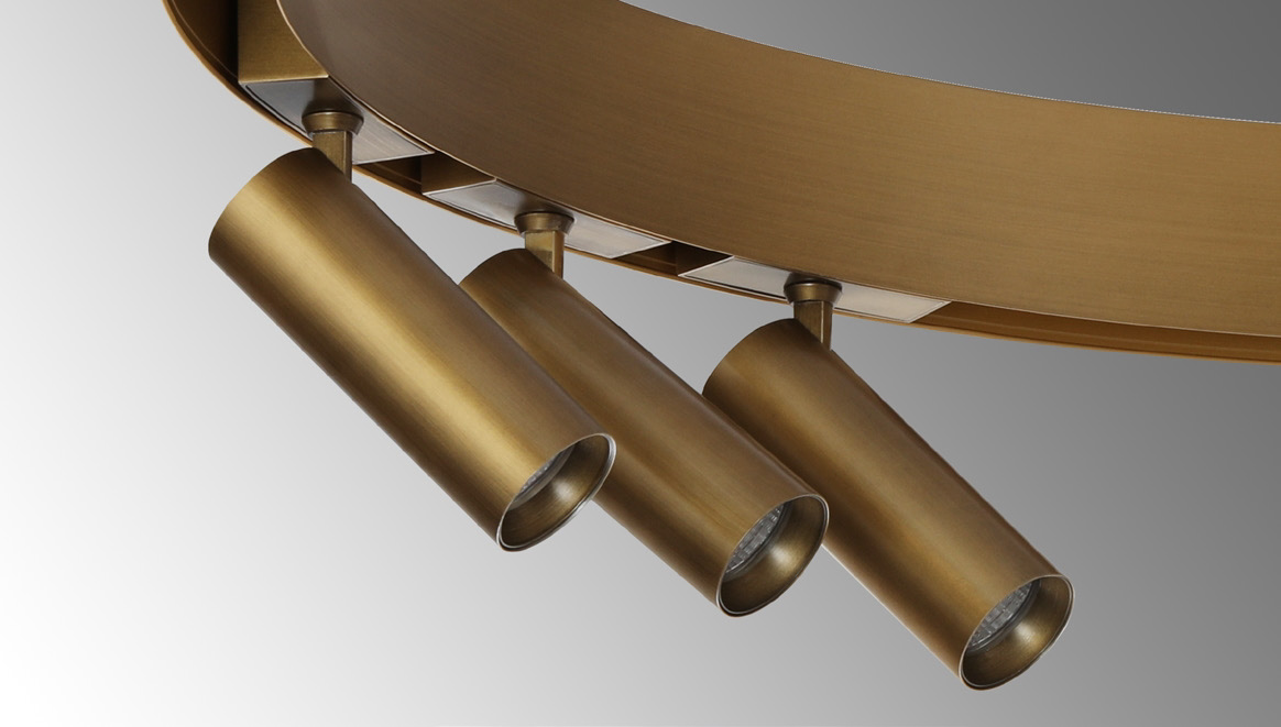 MAGNETIC CURVED TRACK SYSTEM - CURVED ADJUSTABLE SPOTLIGHT MODULE